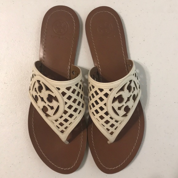 Tory Burch Shoes - Tory Burch ivory thong sandals